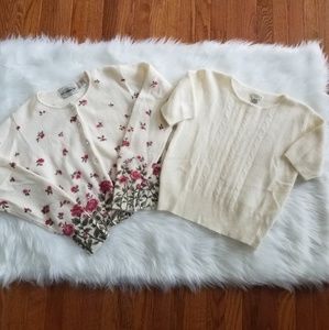 Angora sweater set, B. Moss and Yarnworks